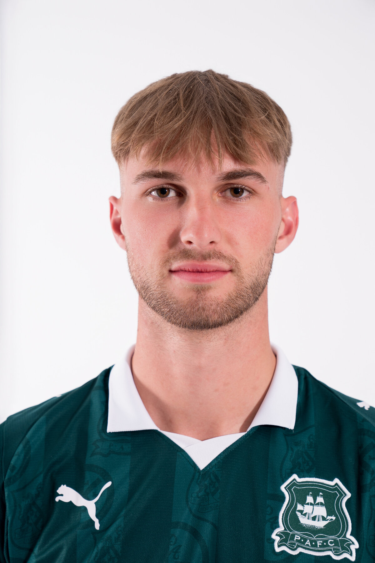 Headshot of football soccer player Oscar Halls who played for Plymouth Arglye at TST 2025 in Cary NC.