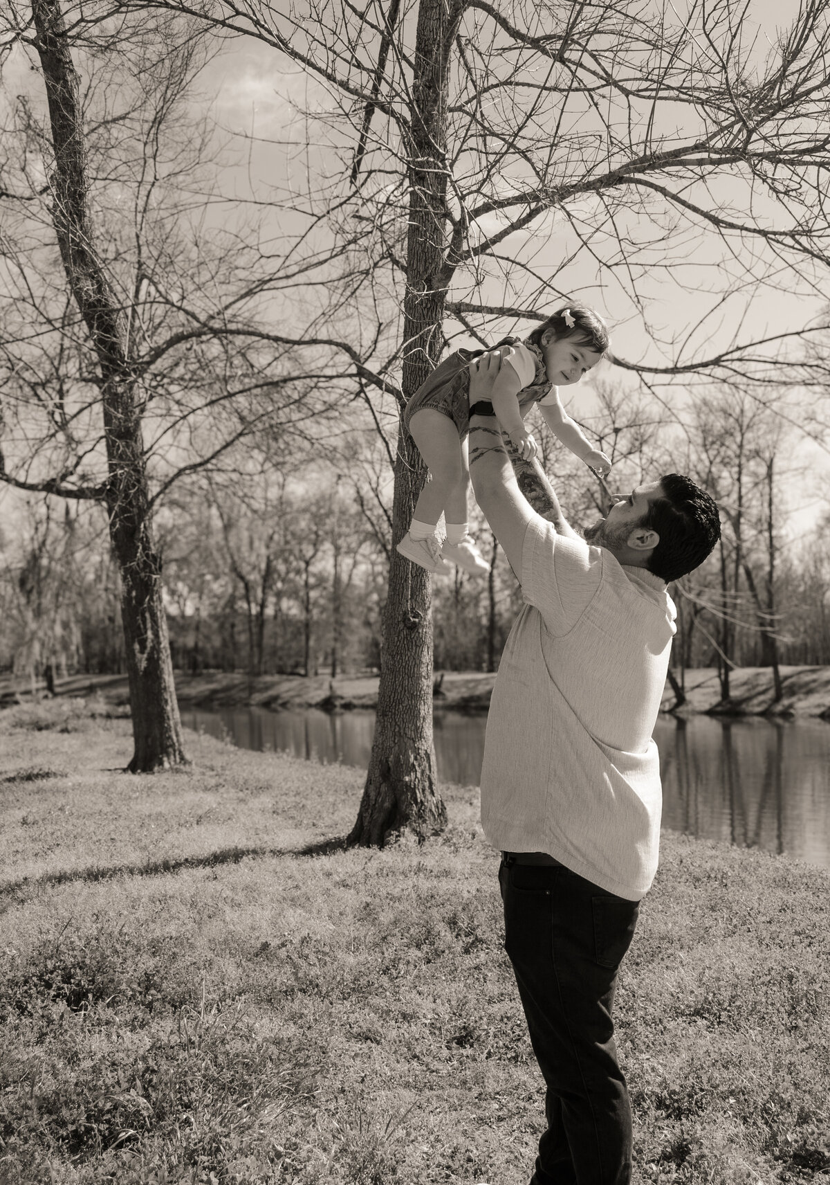 father daughter candid 