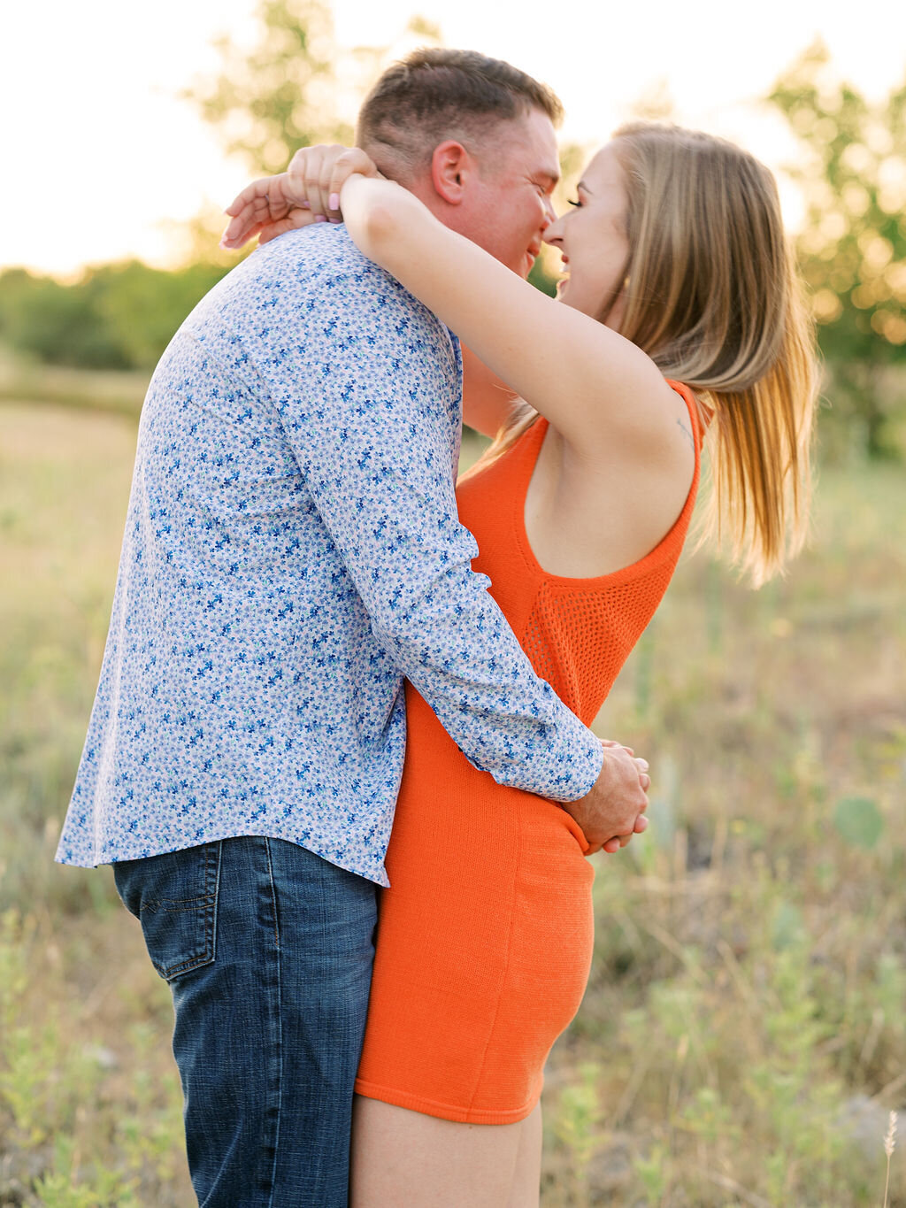Engagement portraits on family ranch13