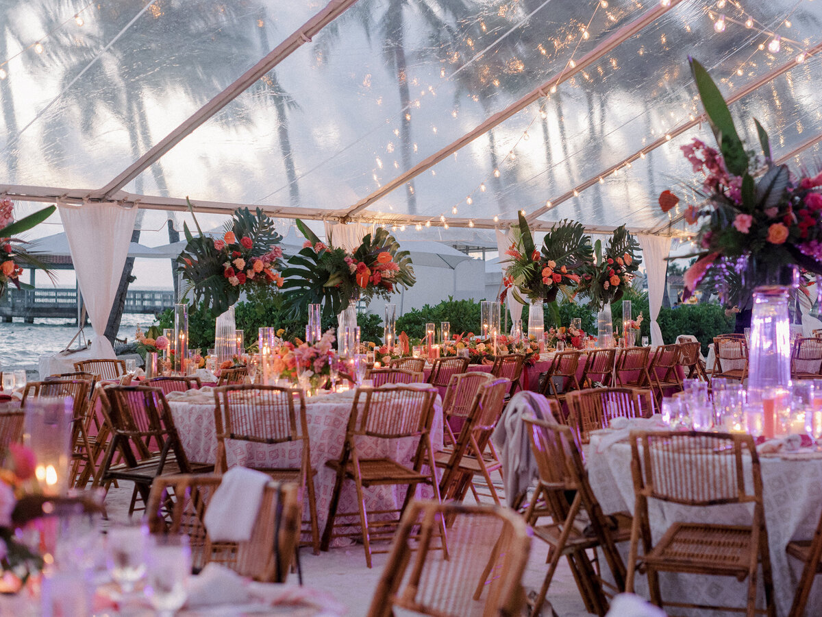Kate-Murtaugh-Events-destination-wedding-planner-clear-top-tent-sunset-Key-West-Casa-Marina-bistro-lights