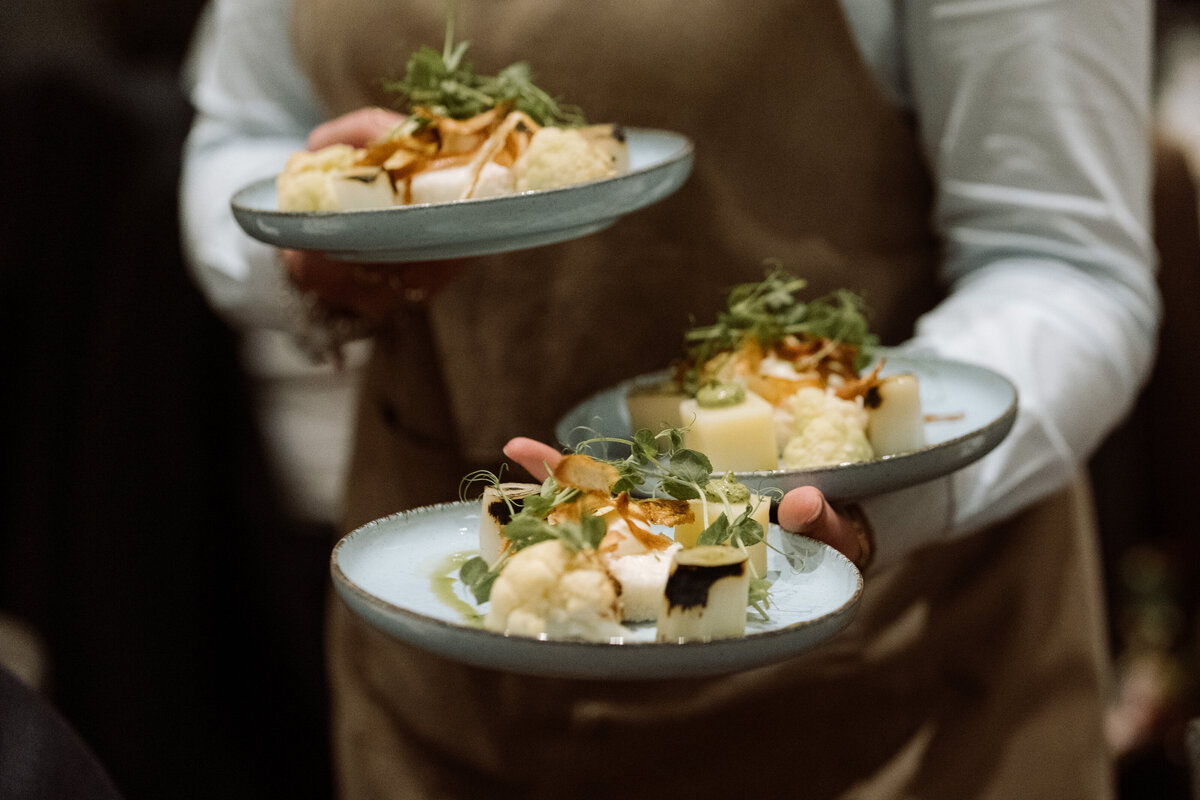 Romantische herfstbruiloft bij Slot Doddendael - diner - voorgerecht 