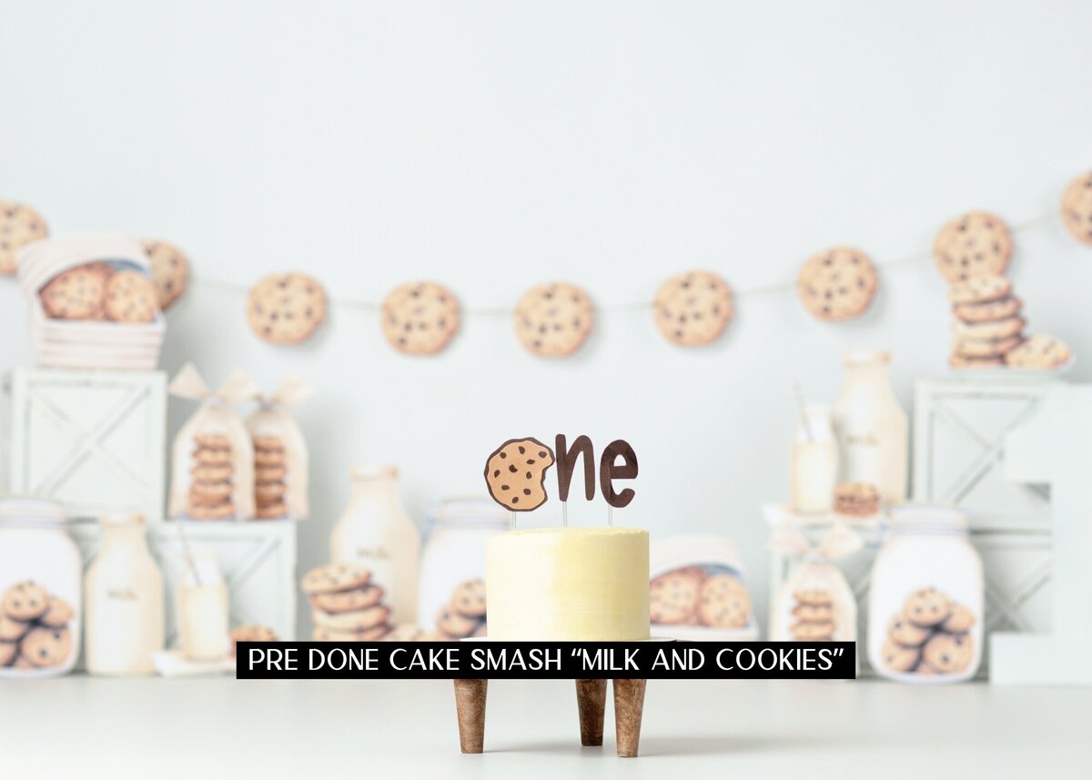 Cake Smash Milk and Cookies