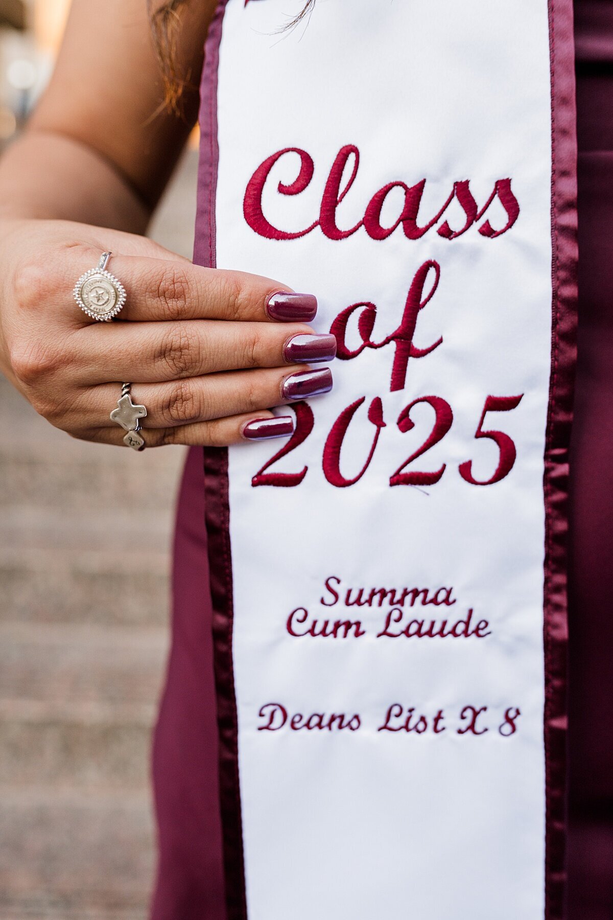 Texas State stole close up