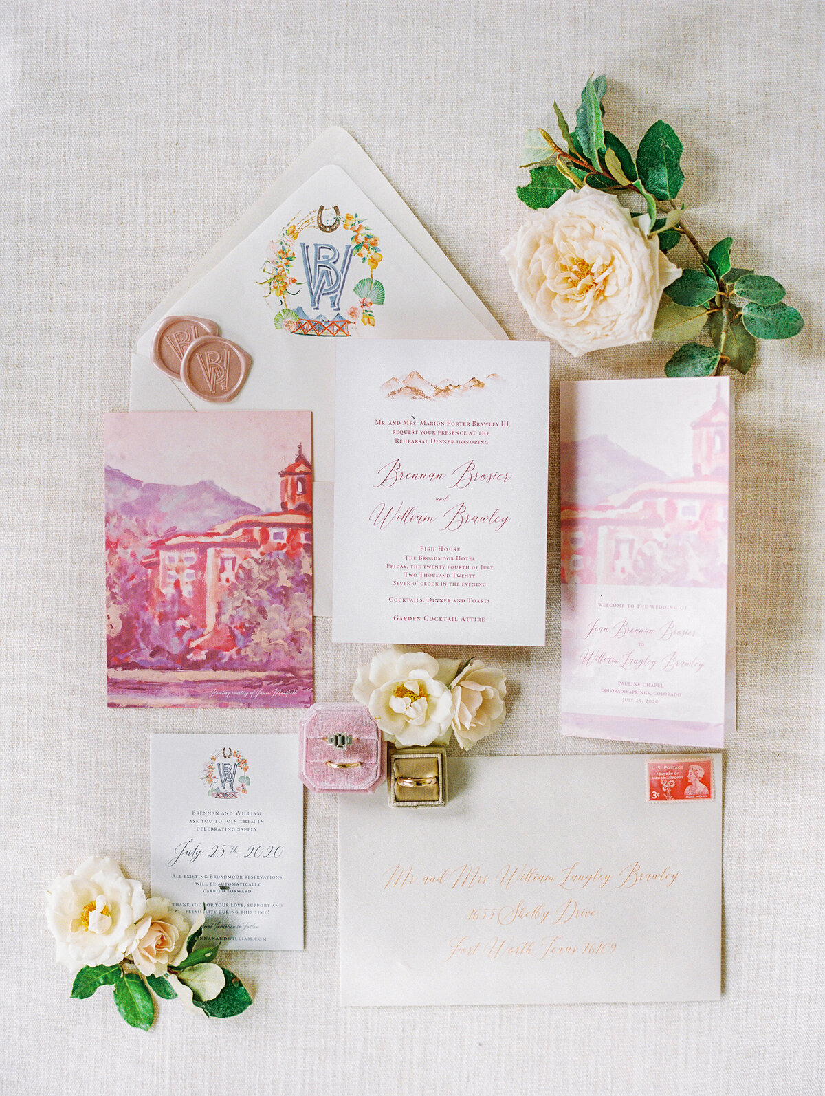 Wedding Invitation pink