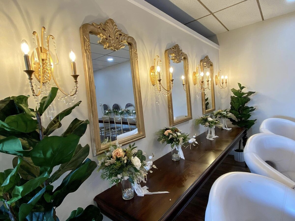 Web Pic 24 Bridal Suite sconces and mirrors