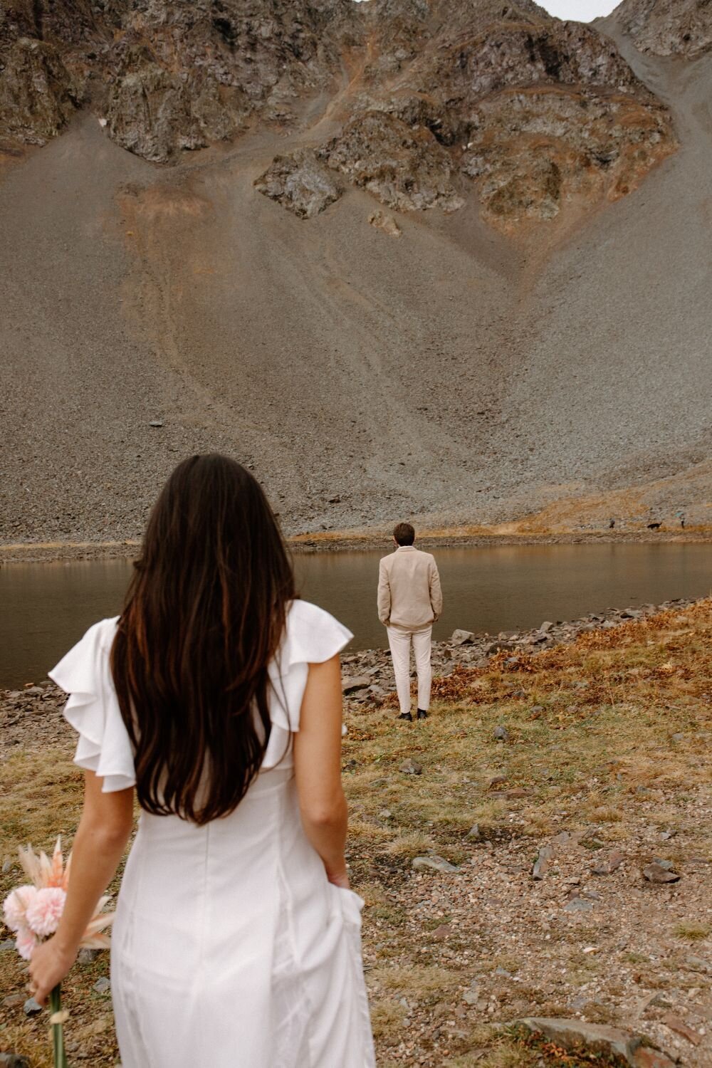 First look for colorado elopement in the san juan mountains