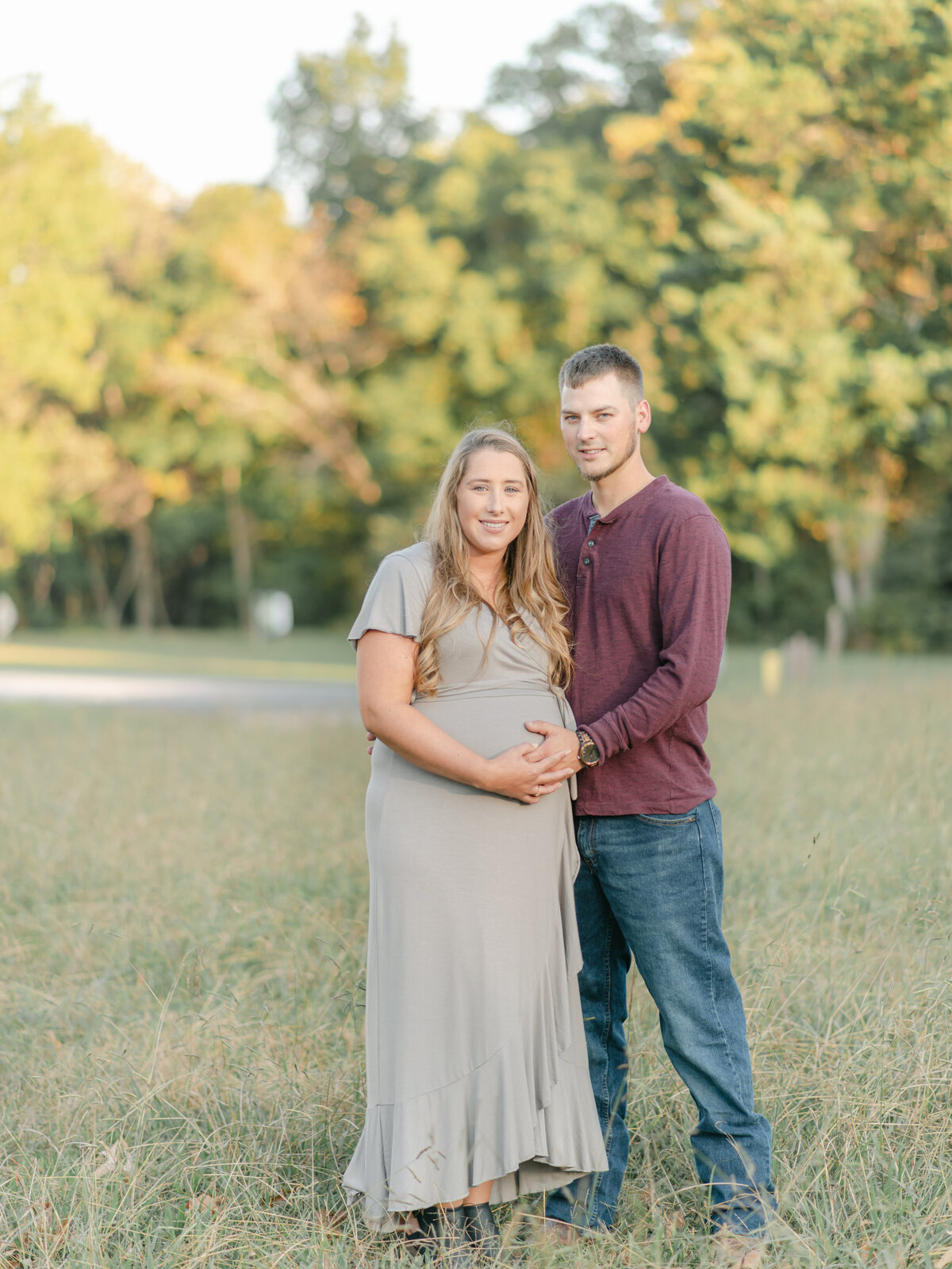 Expecting parents during photoshoot in Richmond VA.