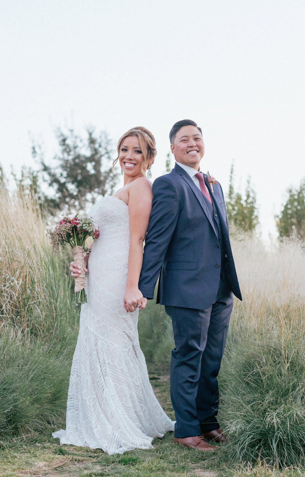 Outdoor Bay Area Wedding Couple