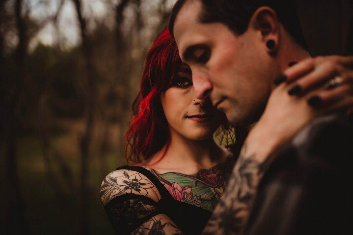 Tatooed engagement session.