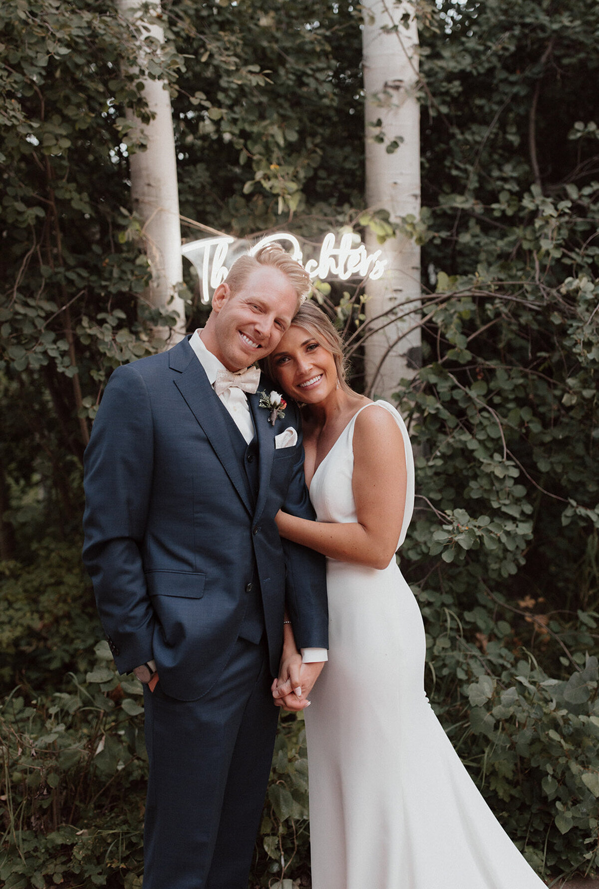 Ryan and alana on their wedding day