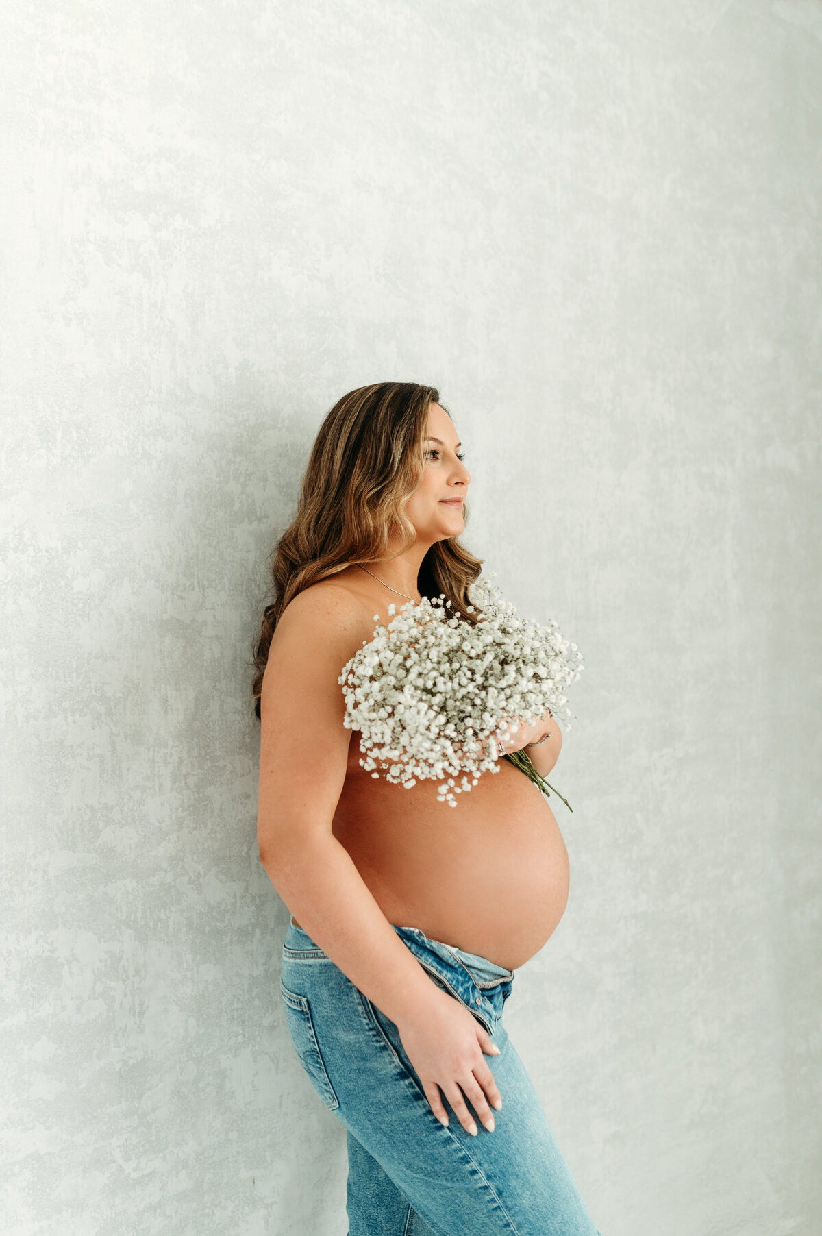 Maternity Session in studio in Atlanta, Georgia.