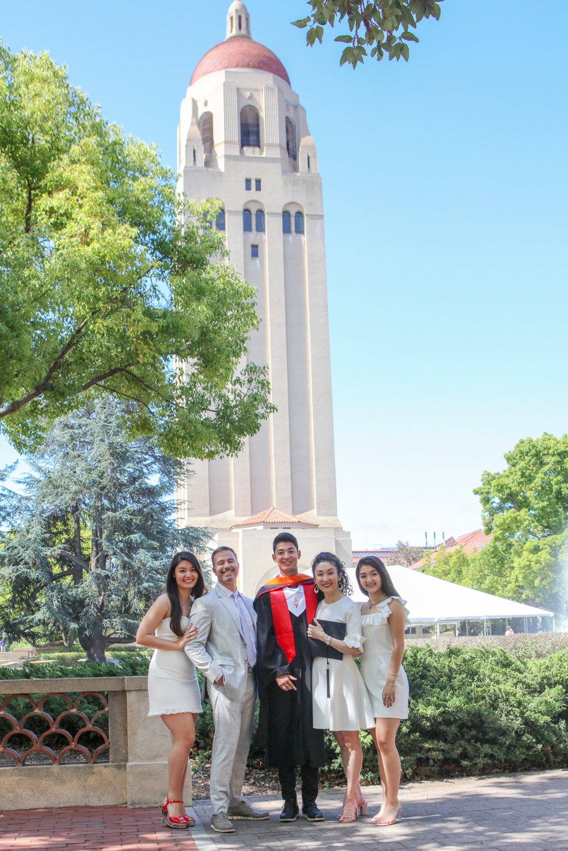 Stanford graduation family photoshoot