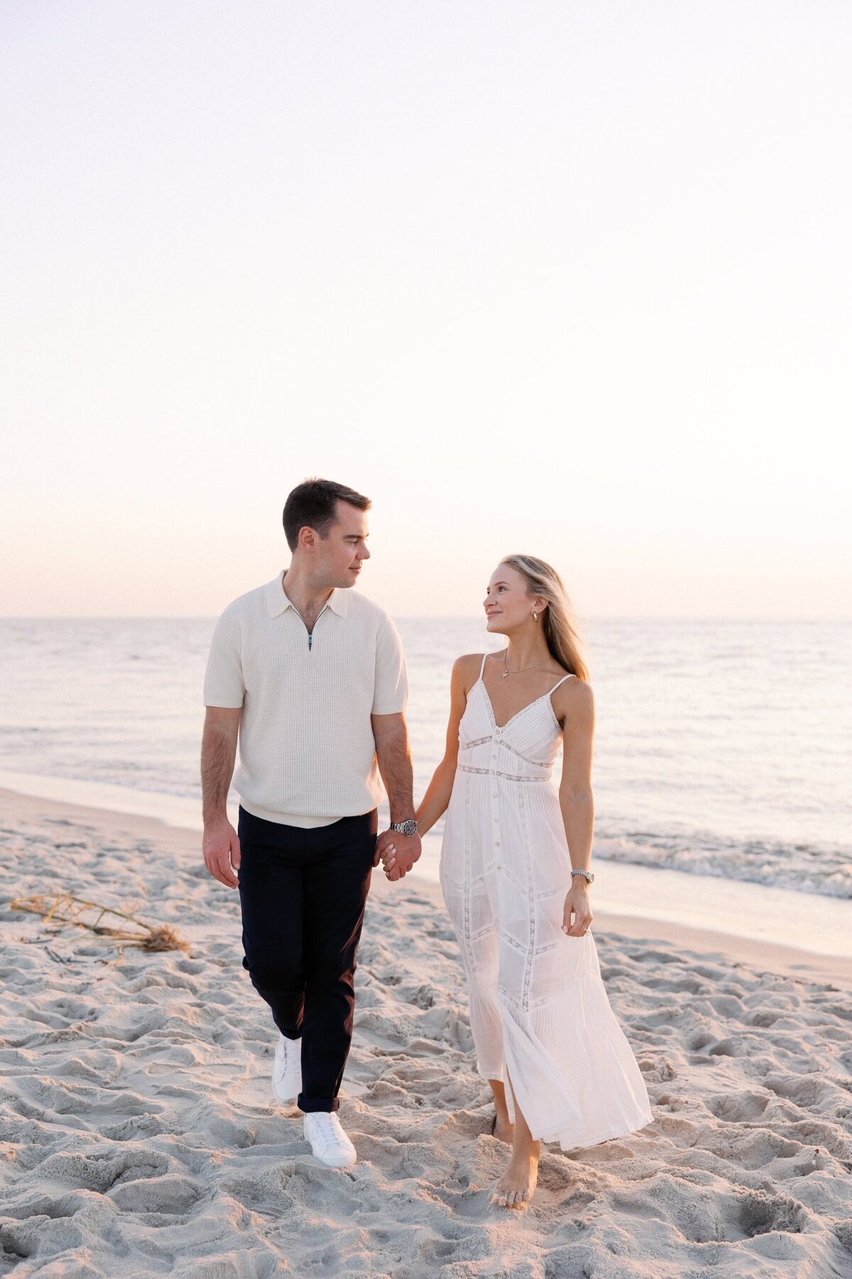 southampton beach engagement photos