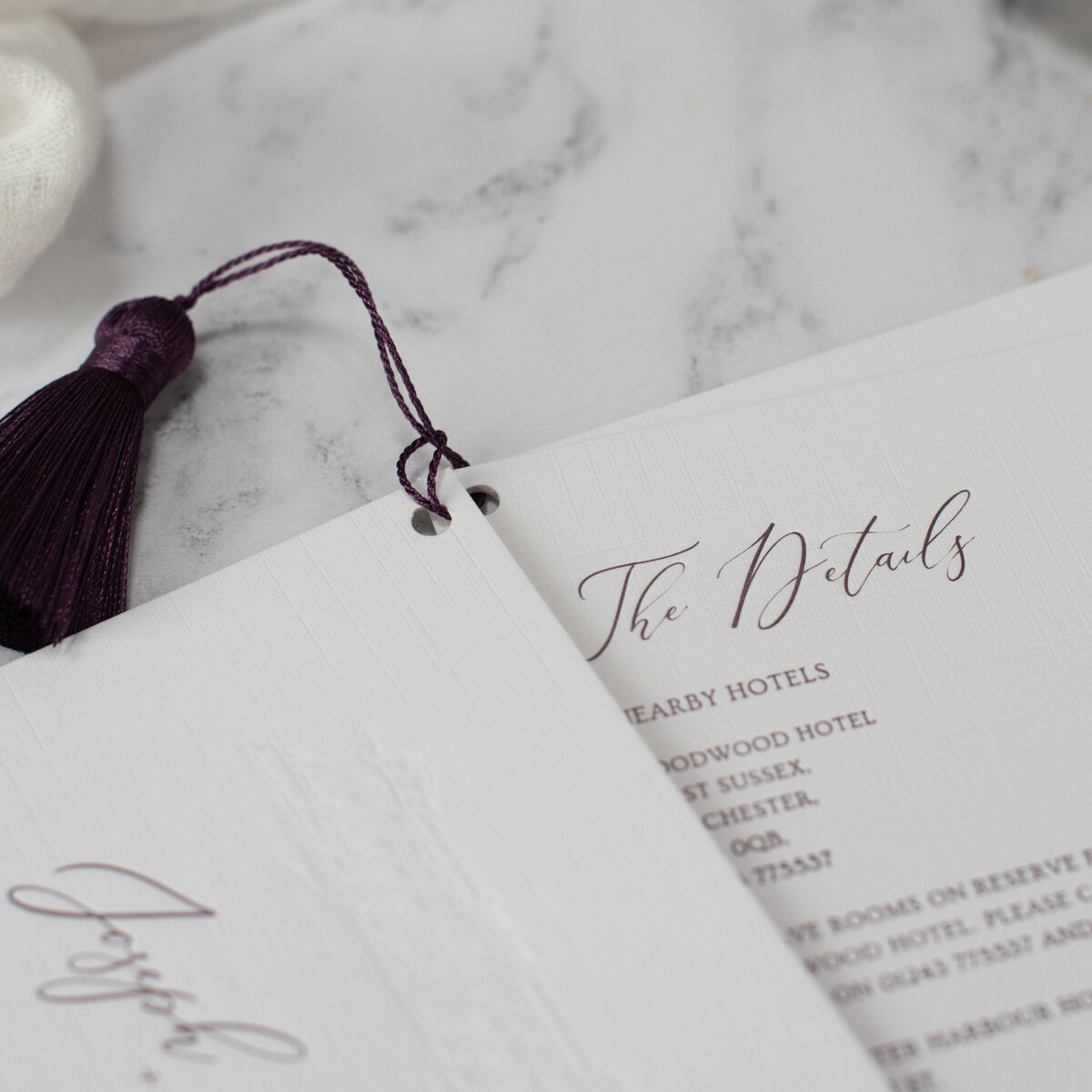 white-olive-design-studio-luxury-bespoke-letterpress-blind-deboss-tassel-wedding-invitation-design-purple-amethyst-7