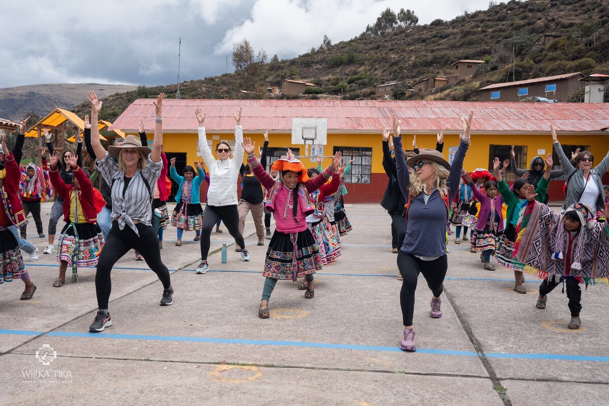 WTCF Yoga at Para Paru with children