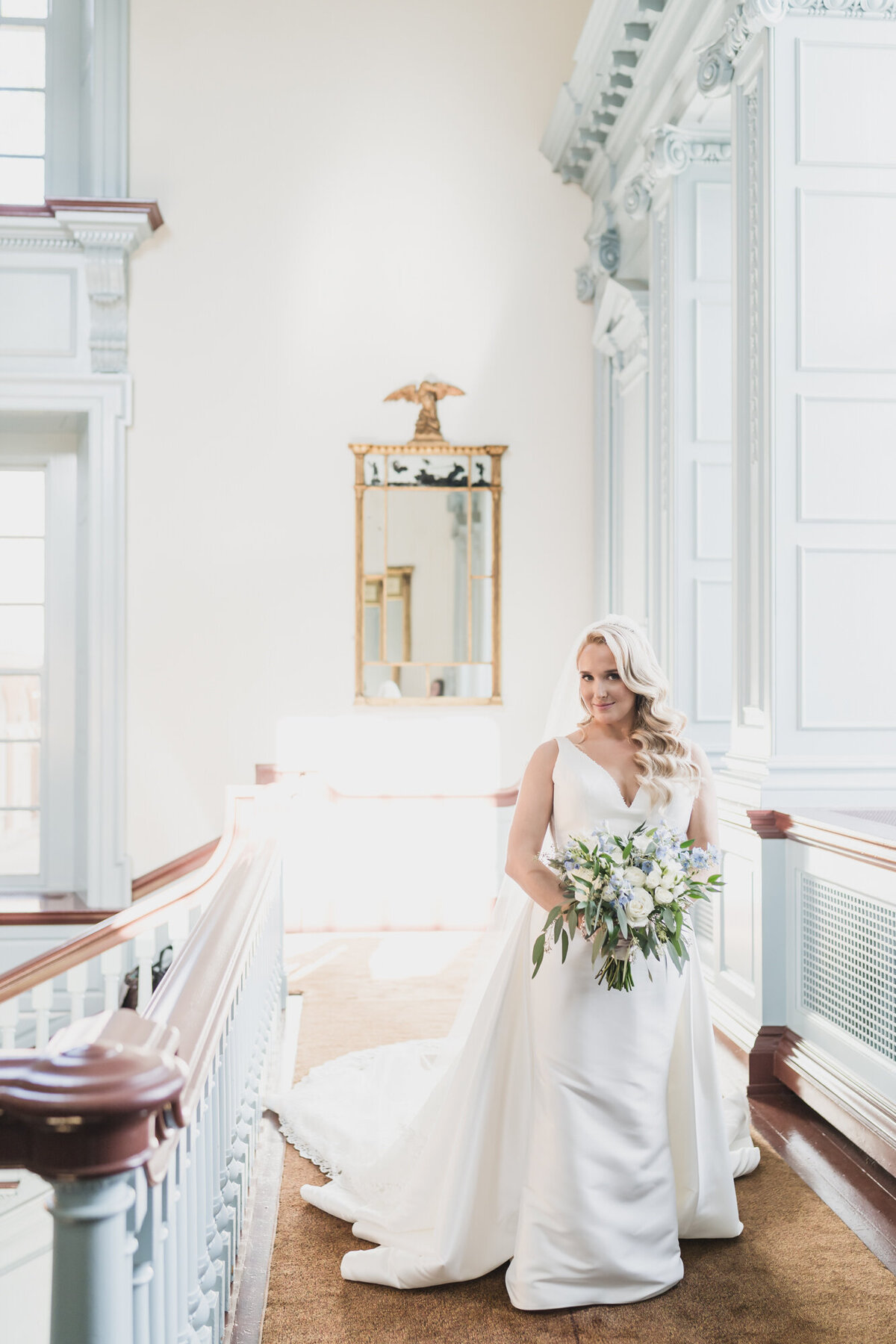 A TIMELESS ROMANTIC CLASSIC DUSTY BLUE BLACK TIE LOVETT HALL LUXURY WEDDING AT GREENFIELD VILLAGE IN DEARBORN MICHIGAN BY KARI DAWSON23