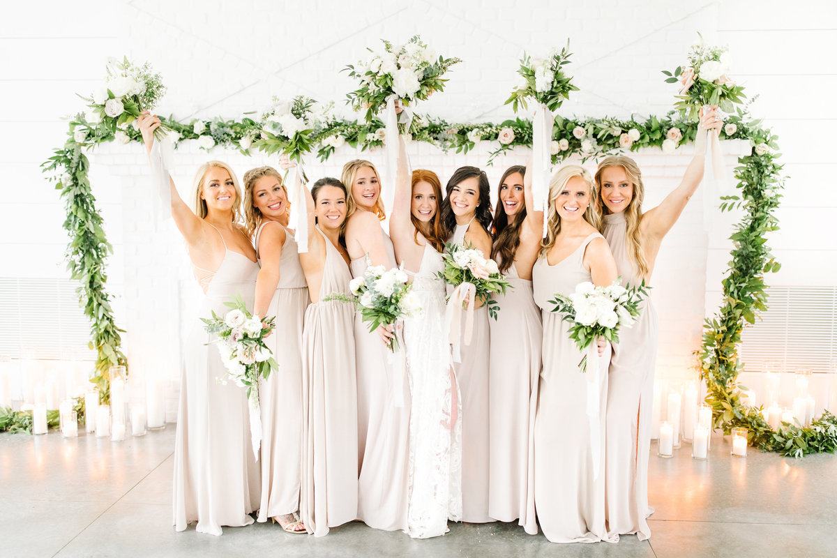 Hutton-House-Fireplace-Bride-and-Bridesmaids-florals-Fun-Luxury-Wedding