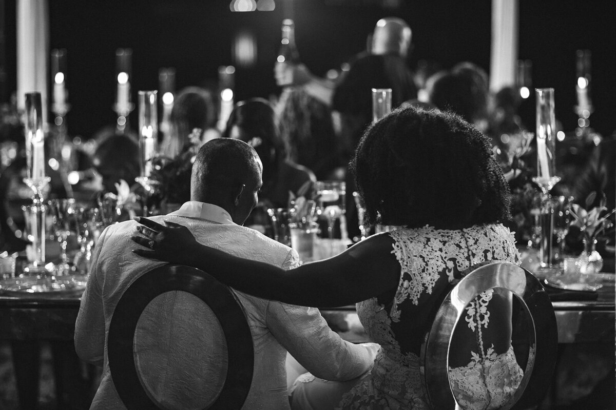 Wedding-Reception-Bride-Groom-Moment-Black-and-White