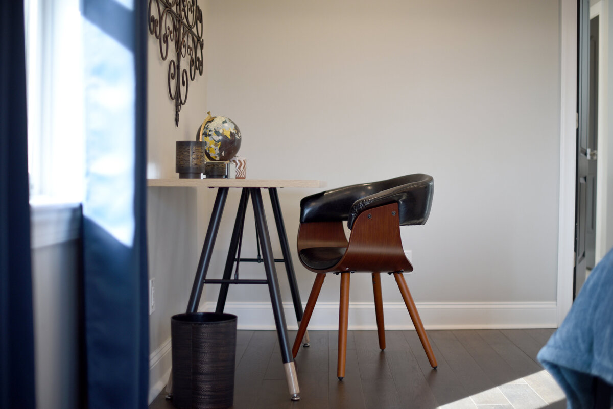 Professionally staged office designed to maximize home value and buyer appeal