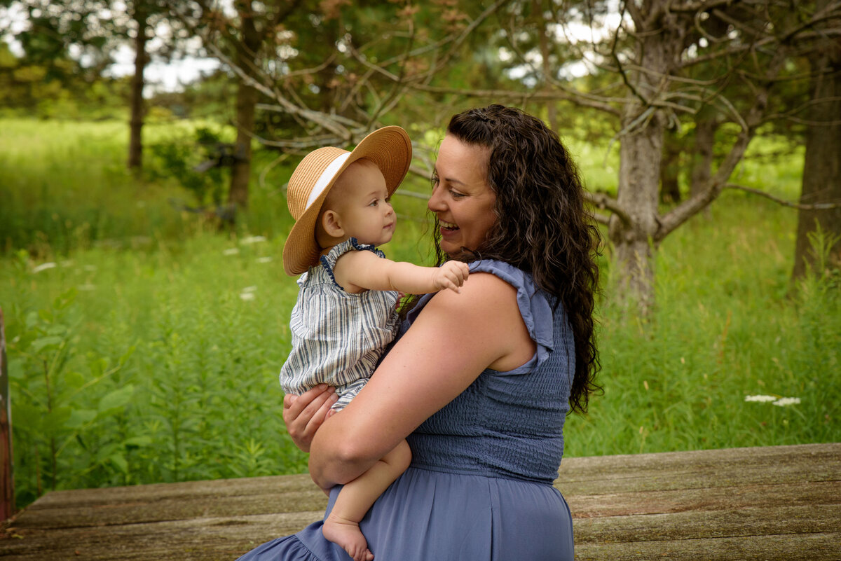 Green Bay Area Maternity Session in Ledgeview, WI - One Year Child Portrait