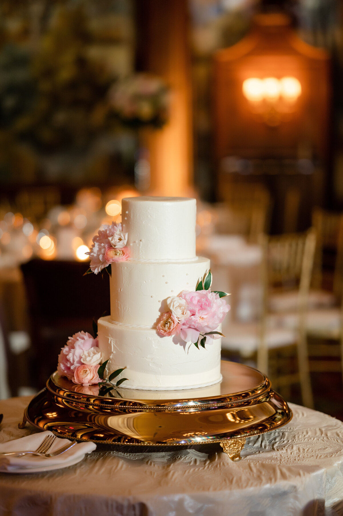 wedding cake designed and baked by the pastry chef at duquesne club