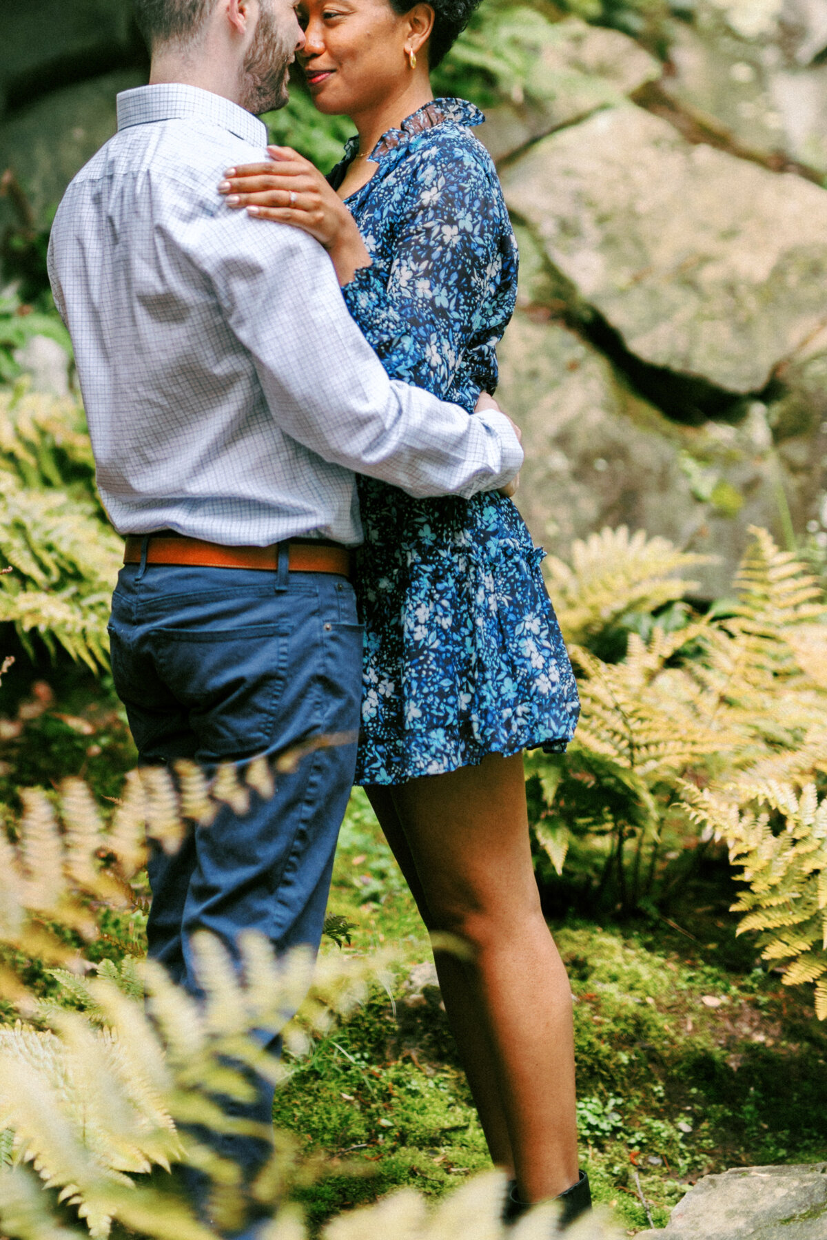 Ferns & Fairytale Chattahoochee Coffee Company couples engagement photography session on Chattahoochee River in Atlanta, Georgia