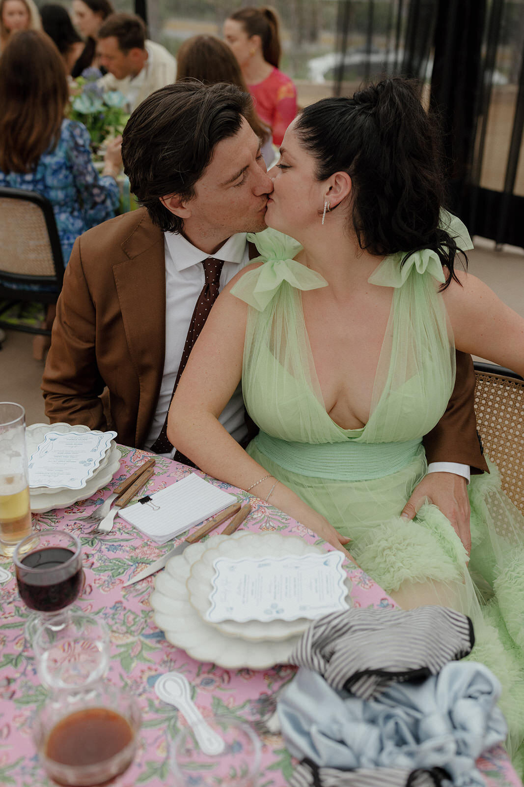 Retro motel chic wedding reception and after party at Skyview Los Alamos - 40