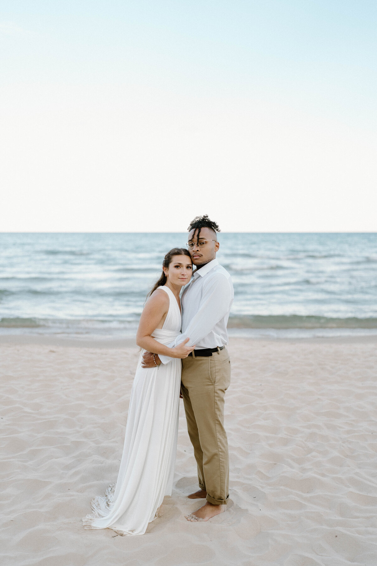 elopement Whitefish Dunes State park Door County WI engagement session R+K-17