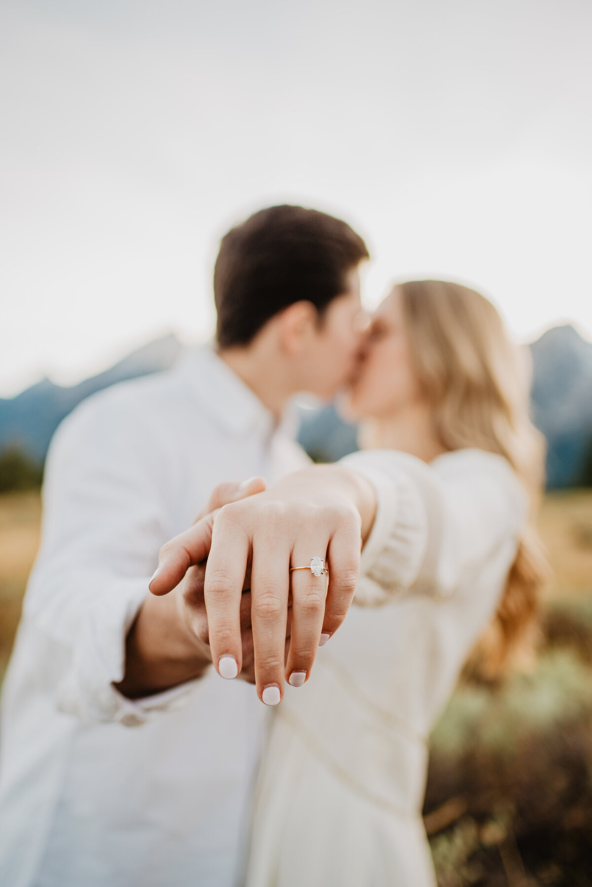 Jackson Hole Photographers capture close up of engagement ring
