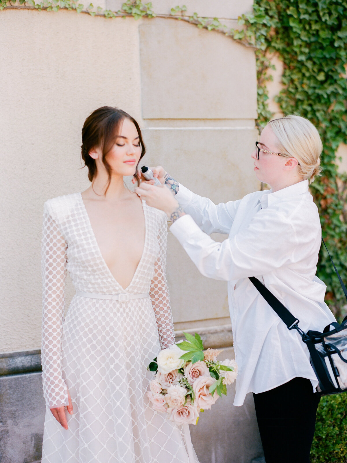 Oheka Castle Wedding, Photo by Katie Trauffer, Styled by Rachael Ellen Events, Hair and Makeup by Caitlyn Meyer