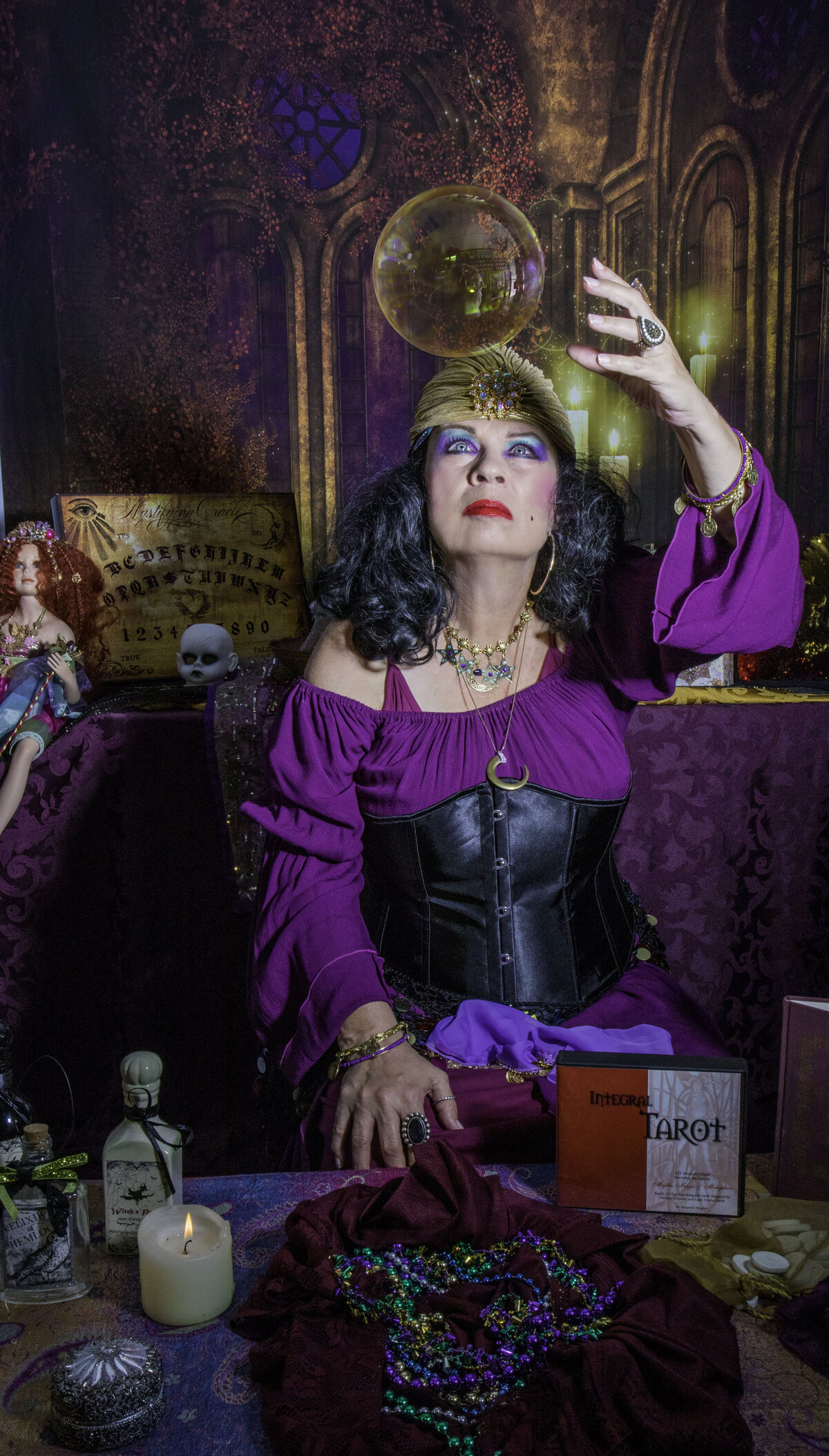 Paula Gypsy with floating crystal ball copy