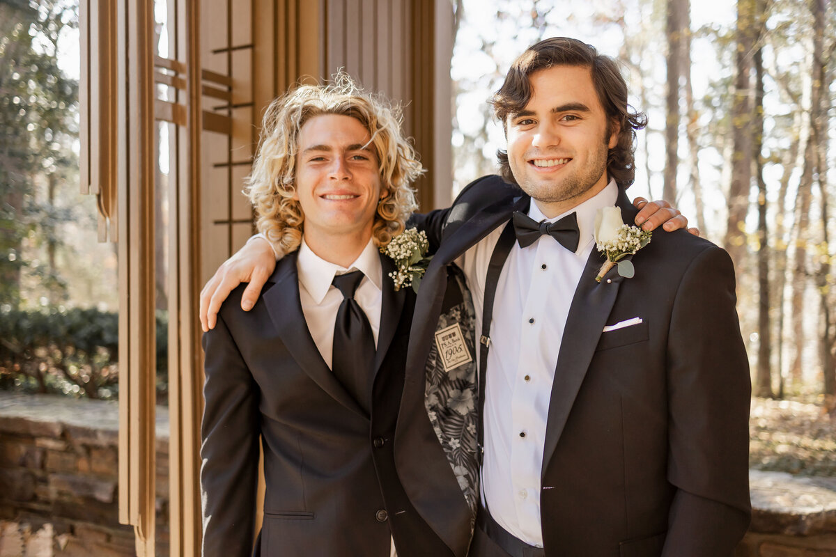 a groom and his best man