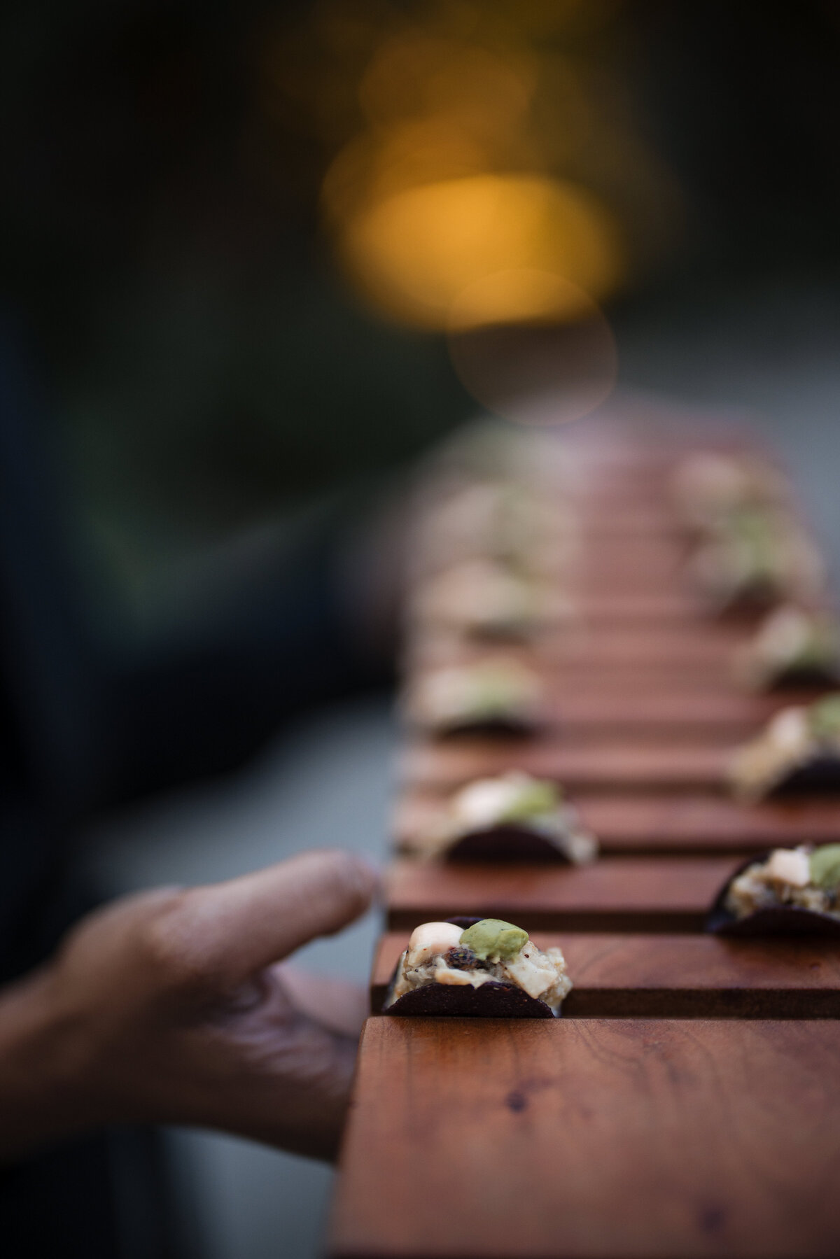 Custom cocktail hour menu at a  Fairmount Park Horticulture Center wedding