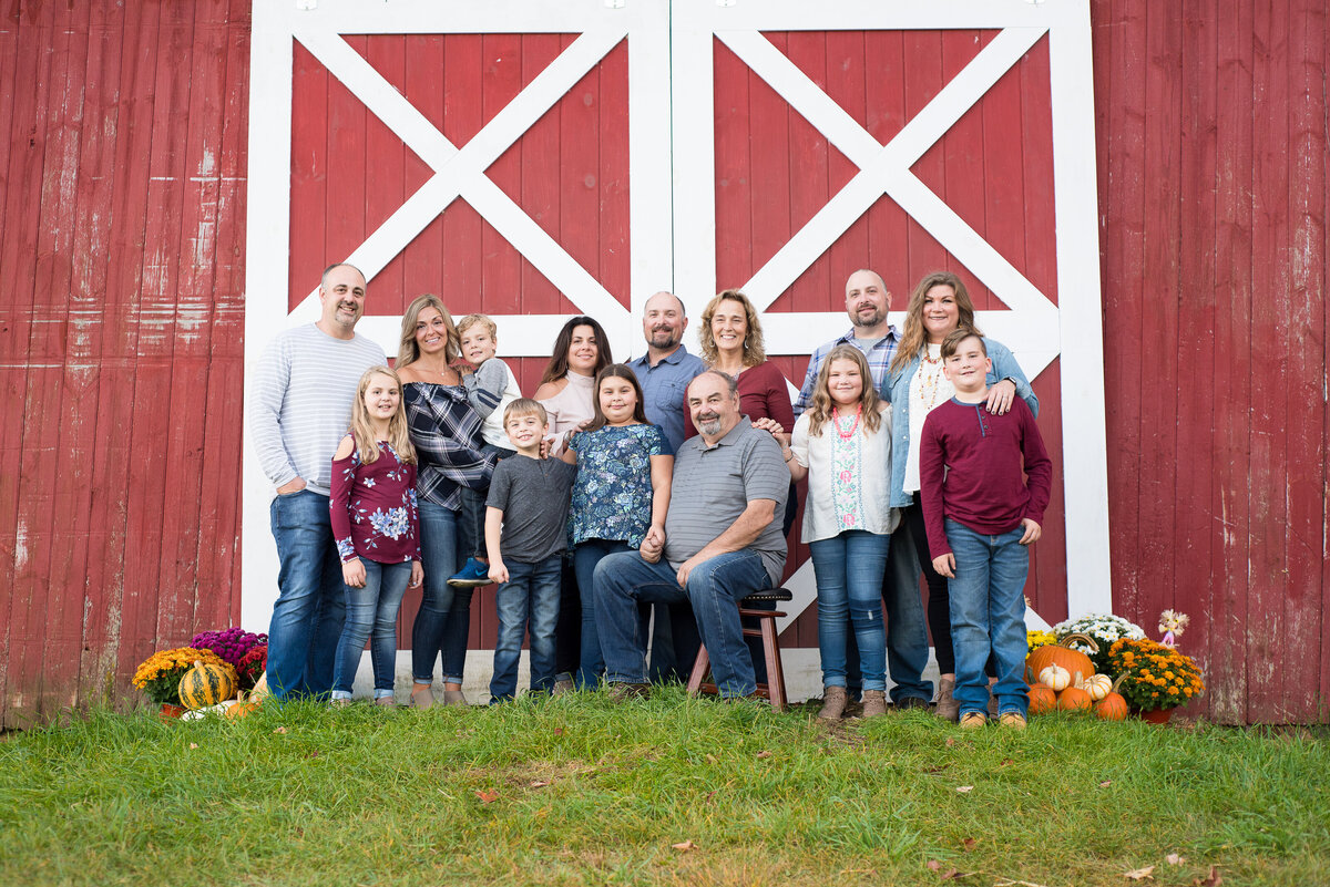 Family Portrait New England barn