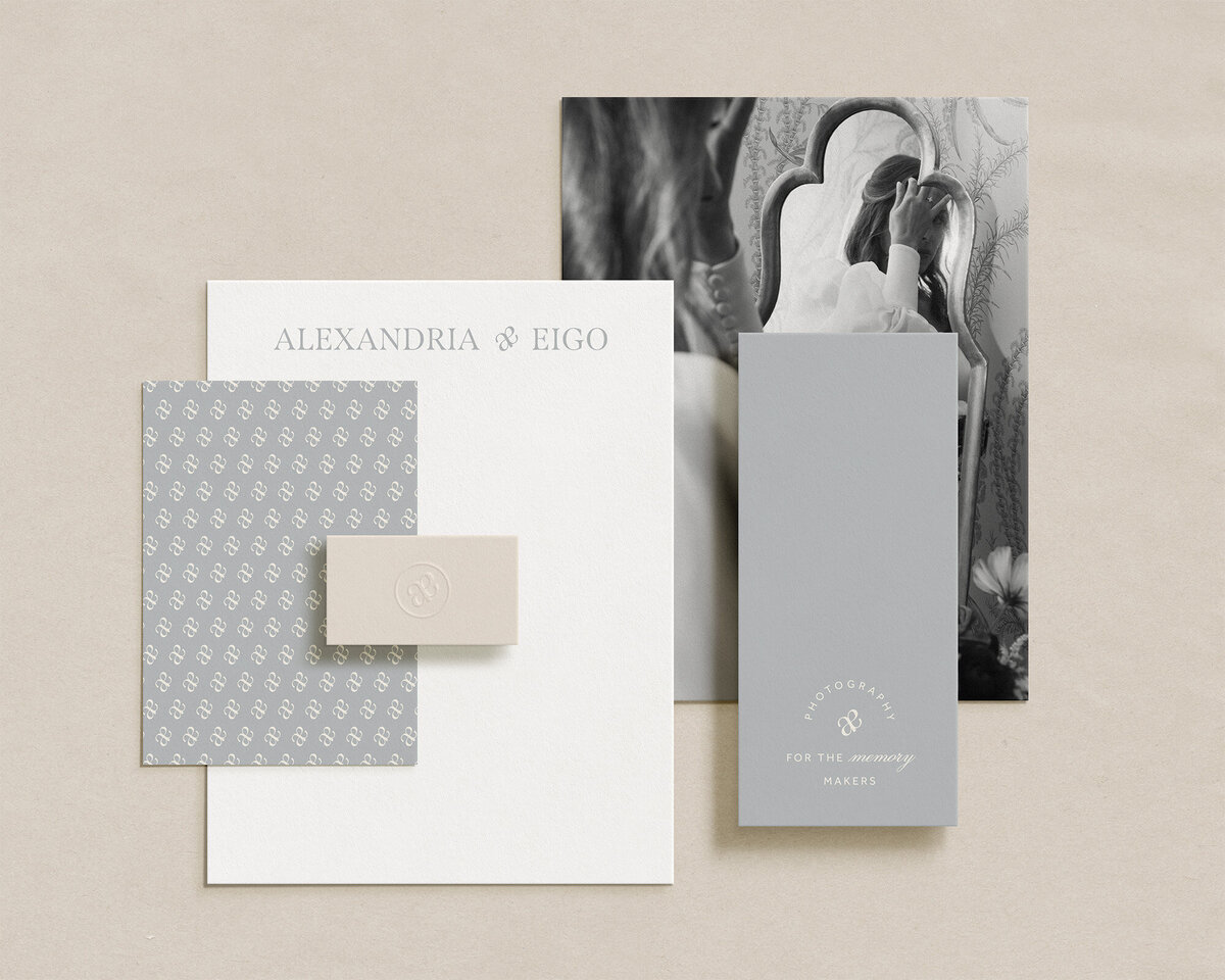 Branded stationary mockups for a photographer