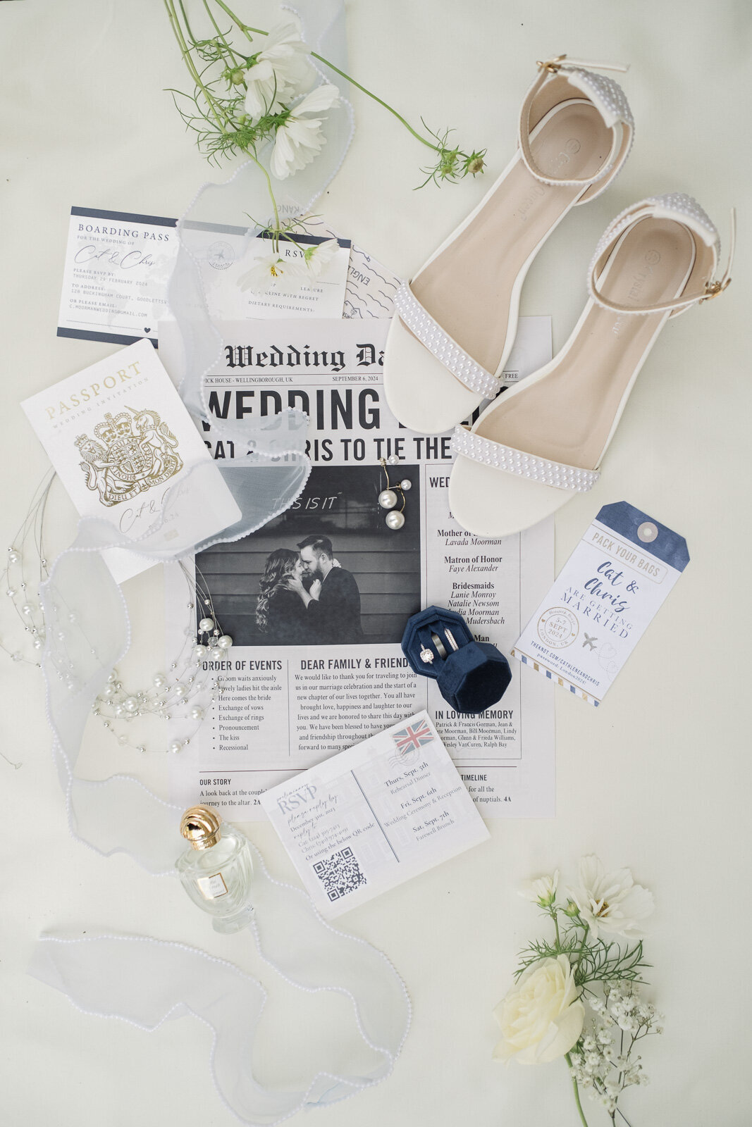 Elegant Wedding at Hinwick House, Northamptonshire - Destination Wedding Photography-30