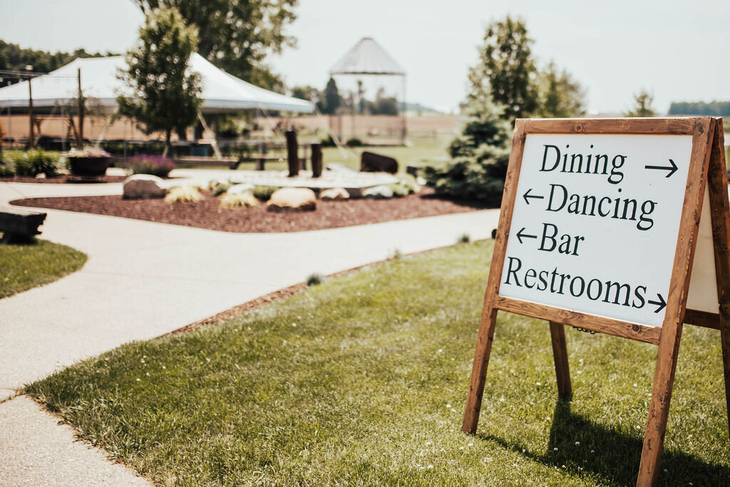 wedding venue signs