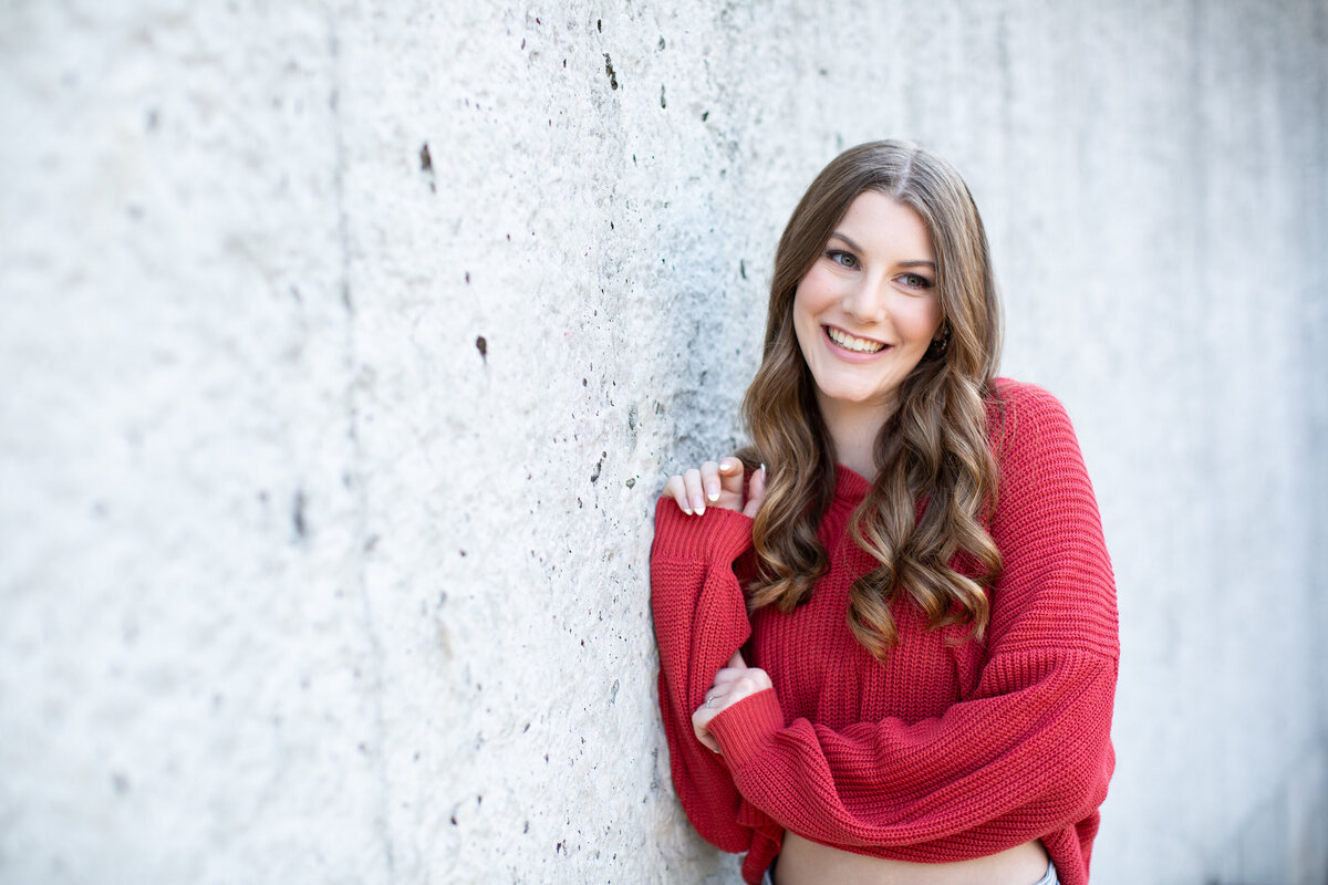 Wake forest high senior portrait