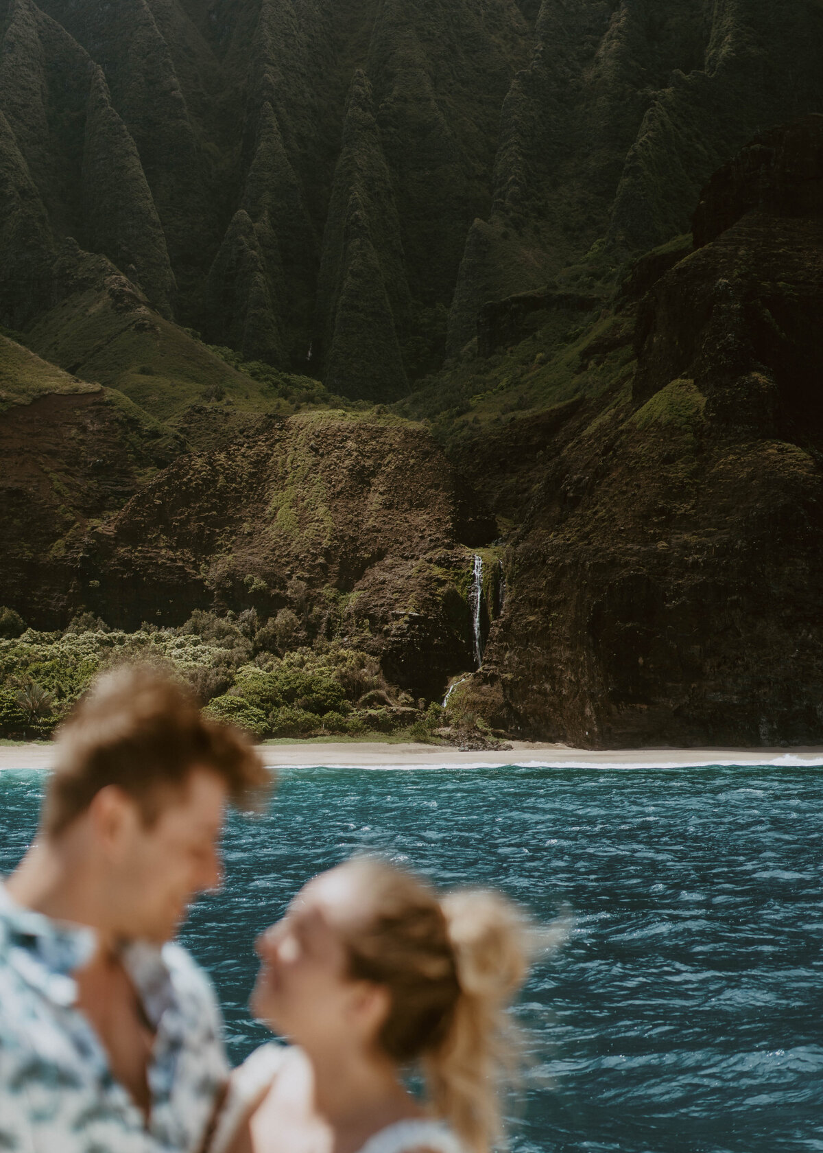 Nicole and Ethan get married on the Na Pali Coast of Kauai
