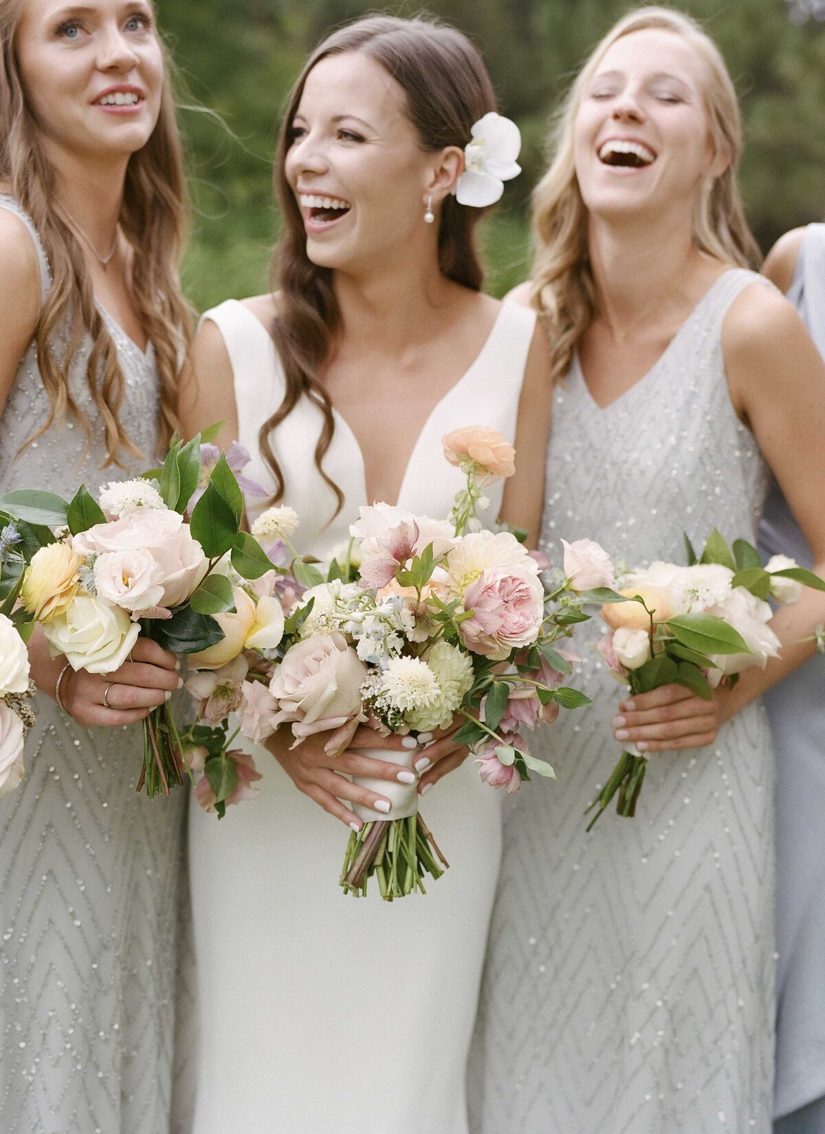 Colorado Bride with Bridesmaids
