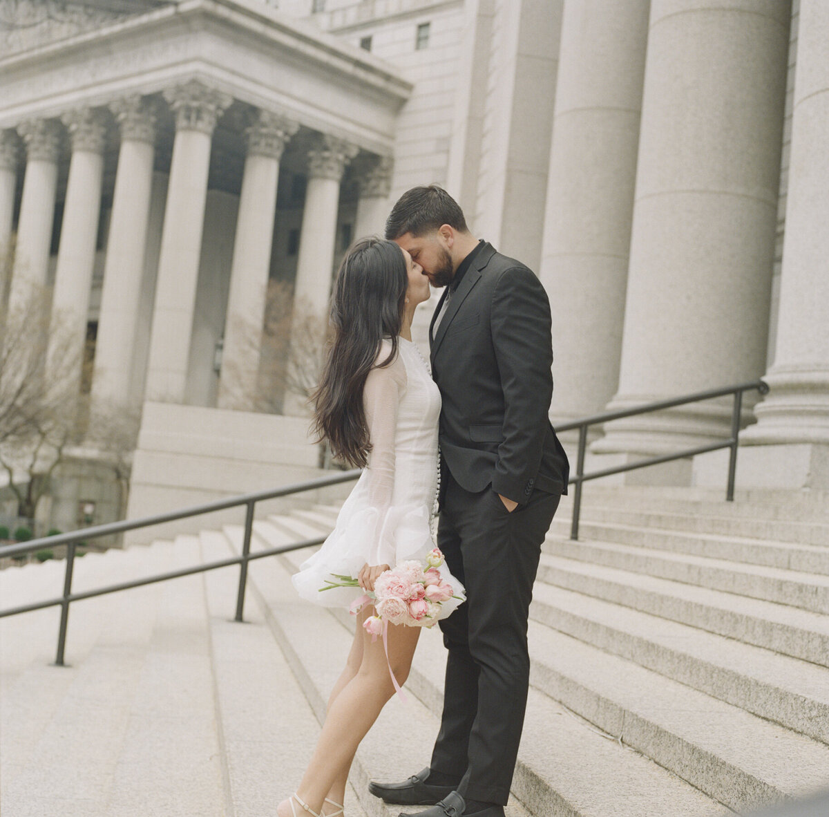 nyc analog portrait photographer, nyc elopement photography, film photographer in nyc, new york city analog photography