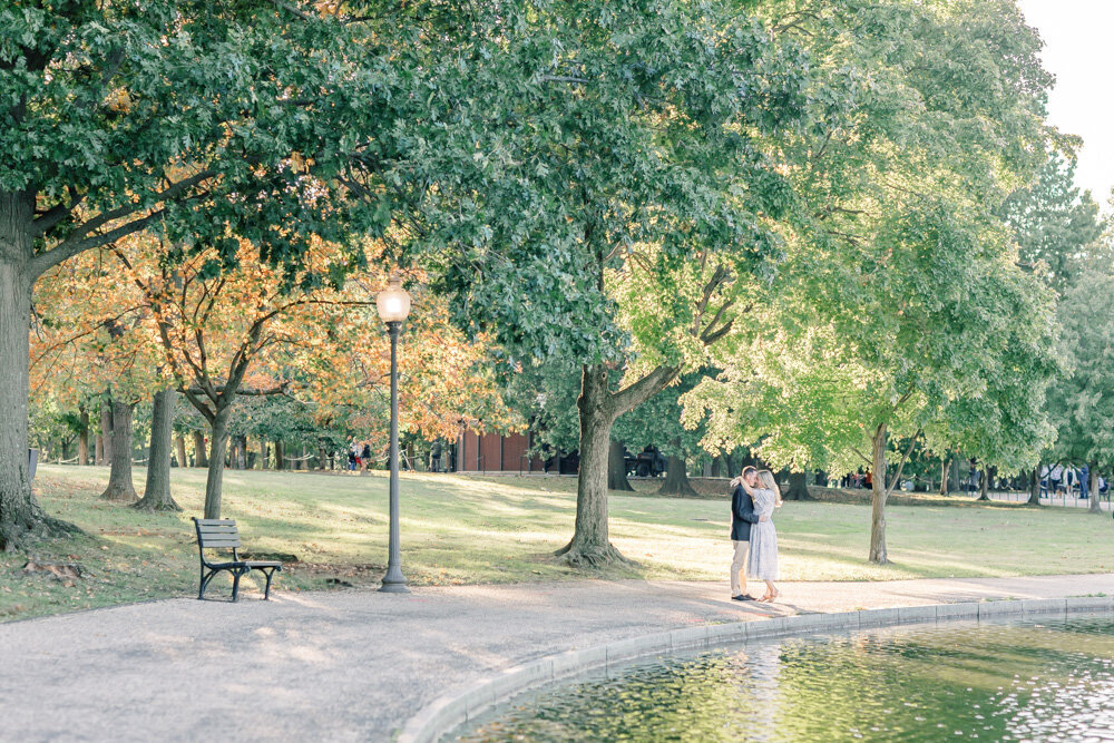 ENP - Garden Engagement Session with Willow Trees near ATL Georgia - Atlanta Wedding Photographer - Light and Airy Film Wedding Photographers in GA-10