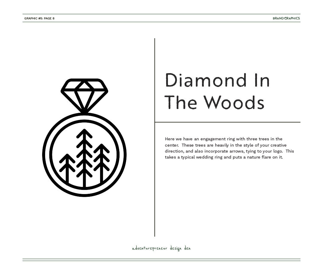 ring with trees inside it illustration