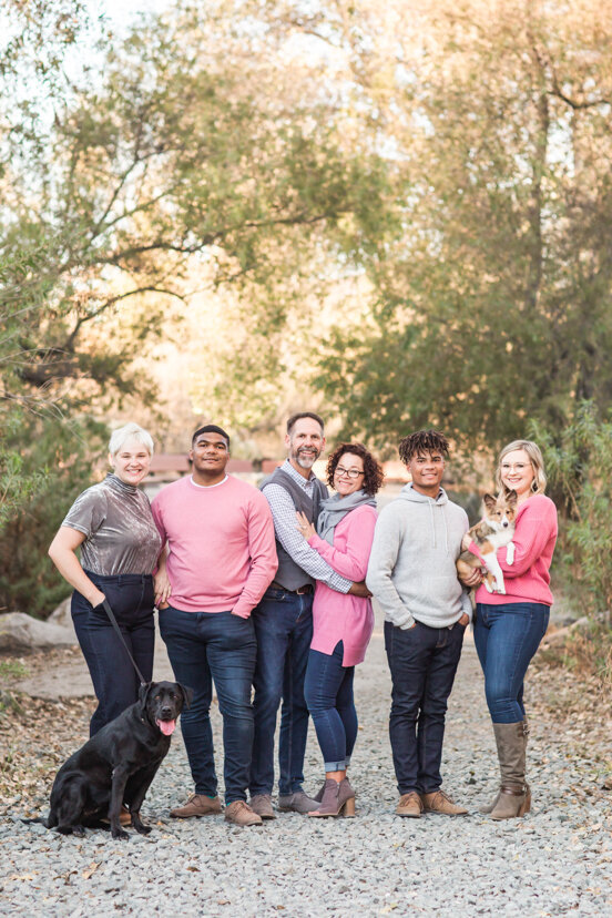 family-with-two-dogs-at-mission-trails-san-diego
