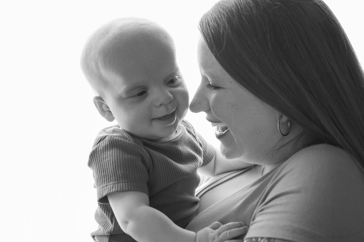 Backlit mommy and me