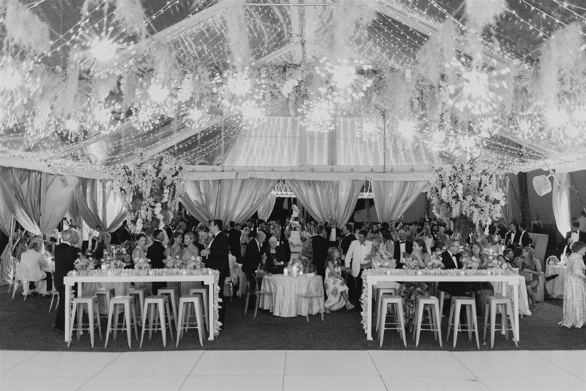 luxury tented wedding reception in GA