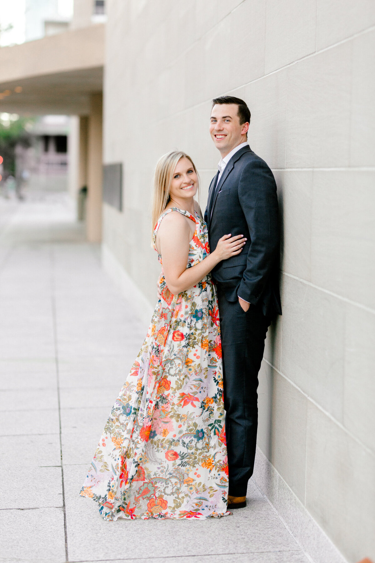 Montanna & KC Engagement Session at the Dallas Arts District | DFW Wedding Photographer | Sami Kathryn Photography-1