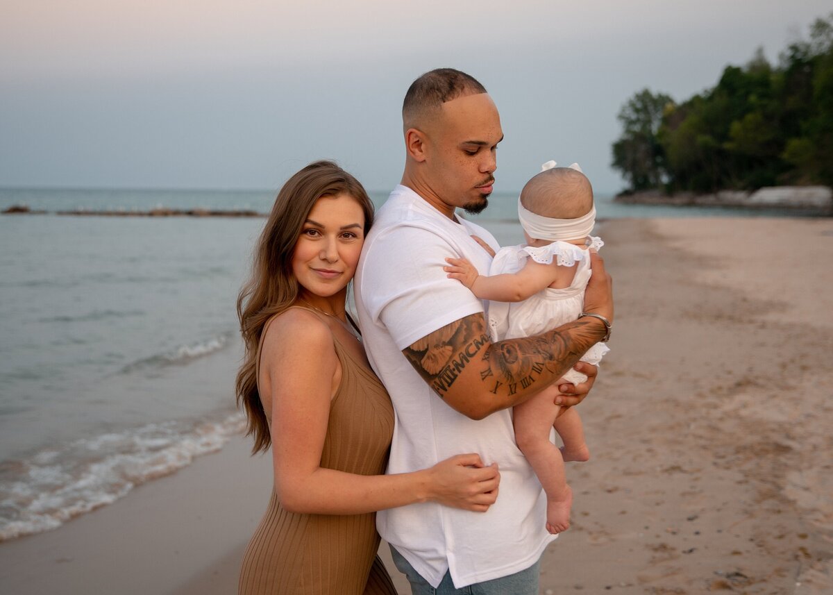 Family Photo Beach Milwaukee Session