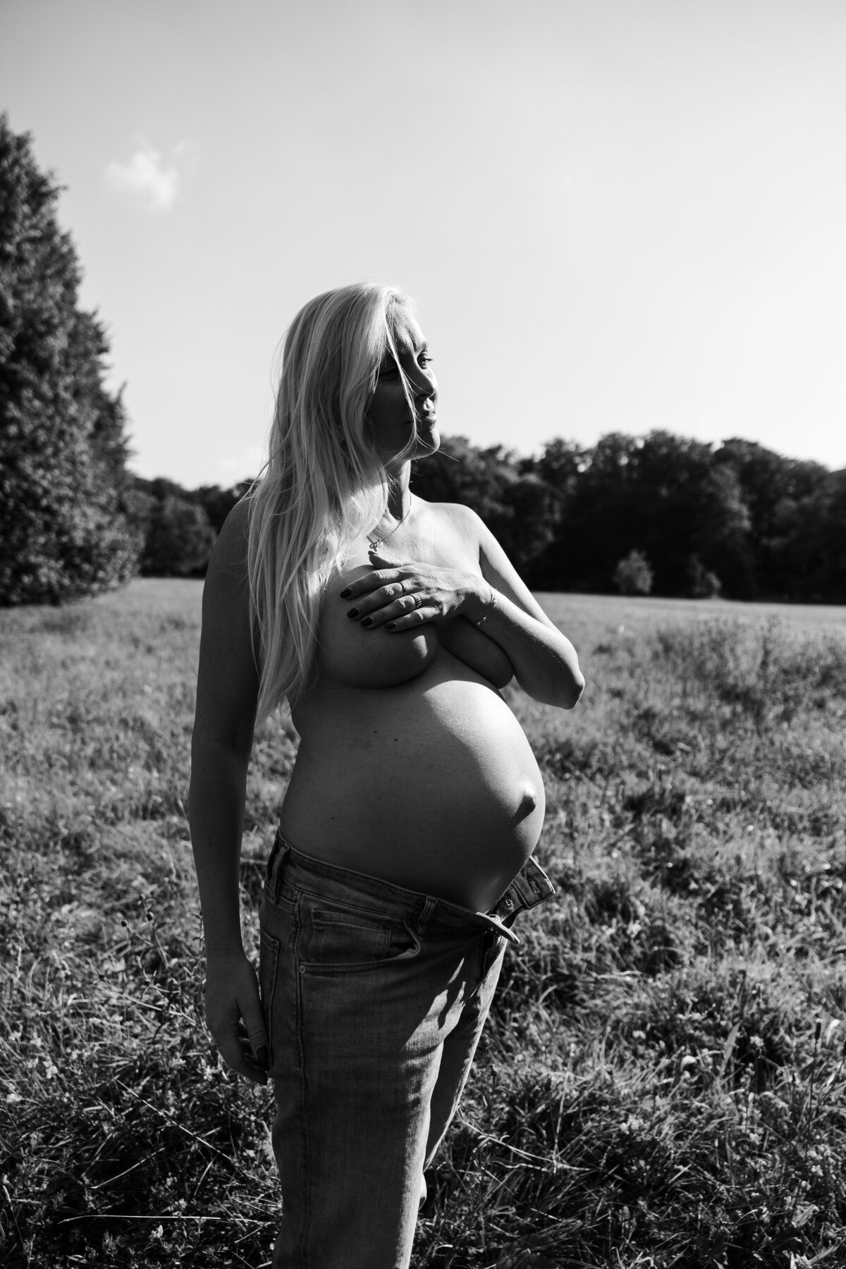 natuur shoot zwanger