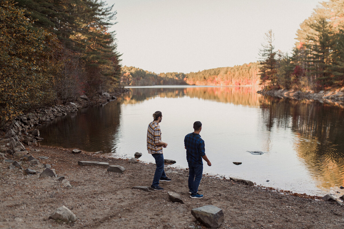 boston-engagement-photographers-boston-park-forest-gay-lgbtq-engagement-pond